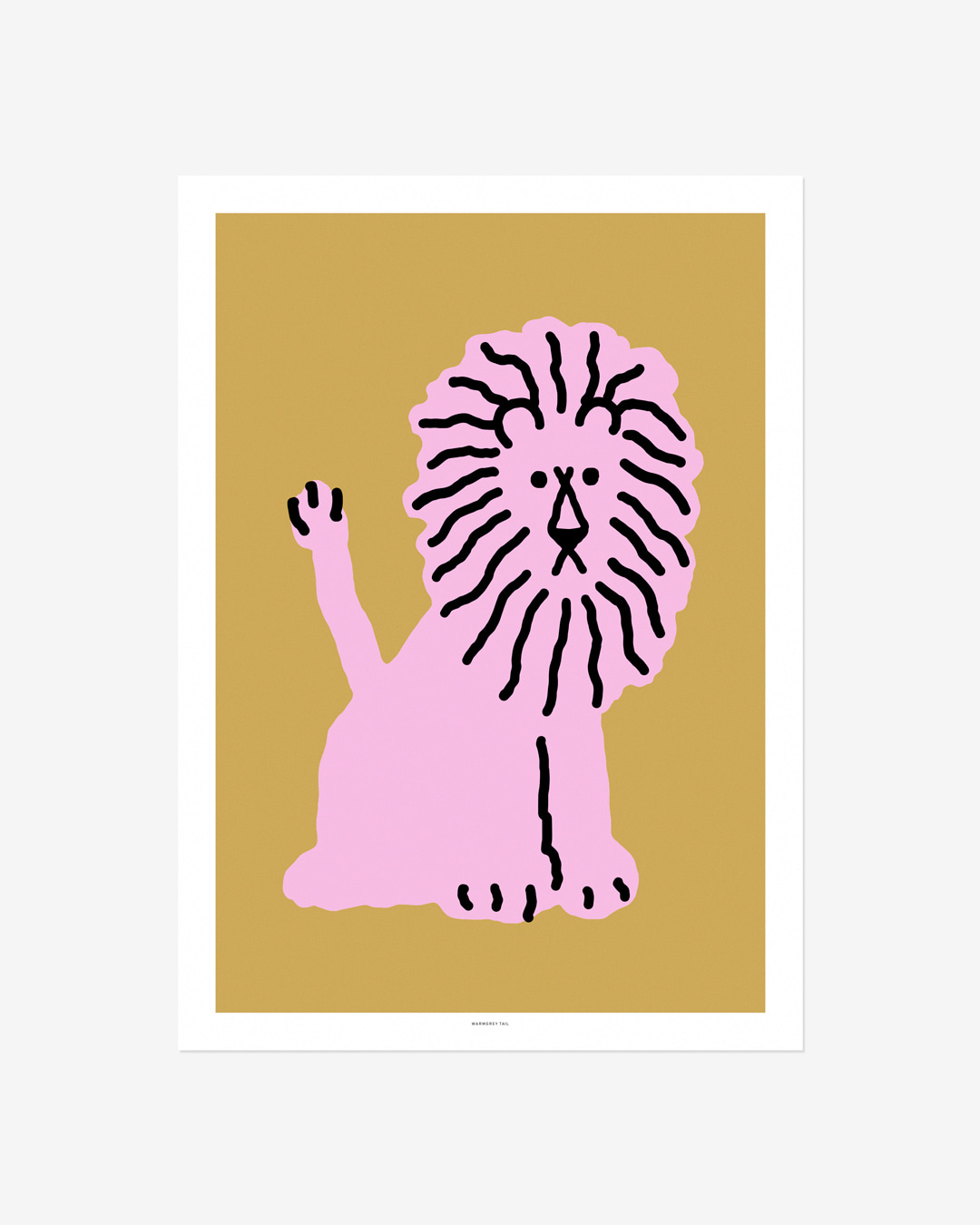 LION - CORAL POSTER