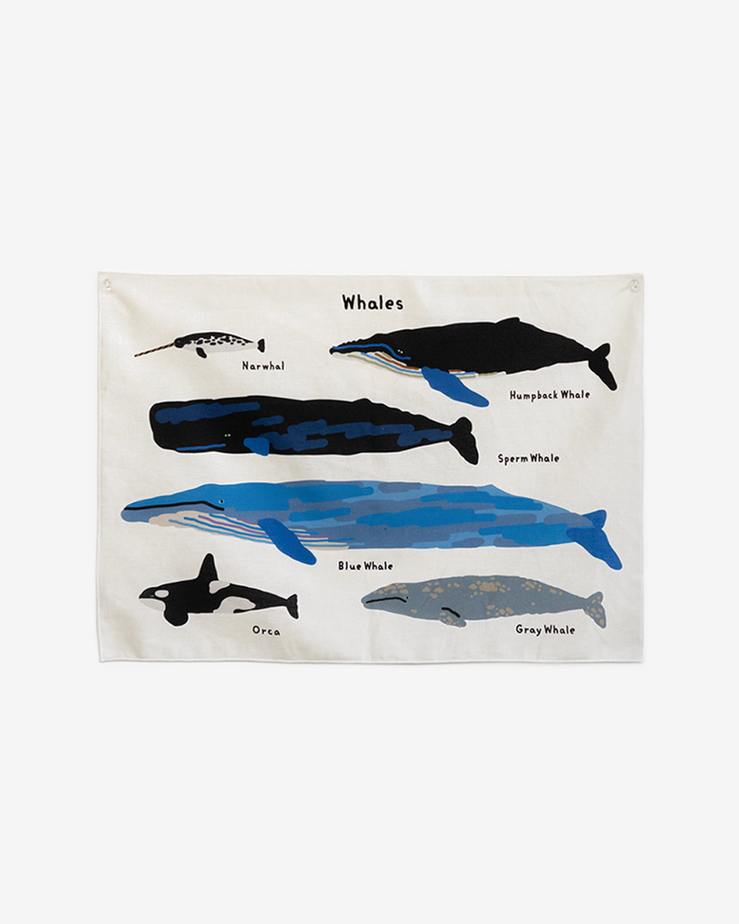 WHALES SMALL FABRIC