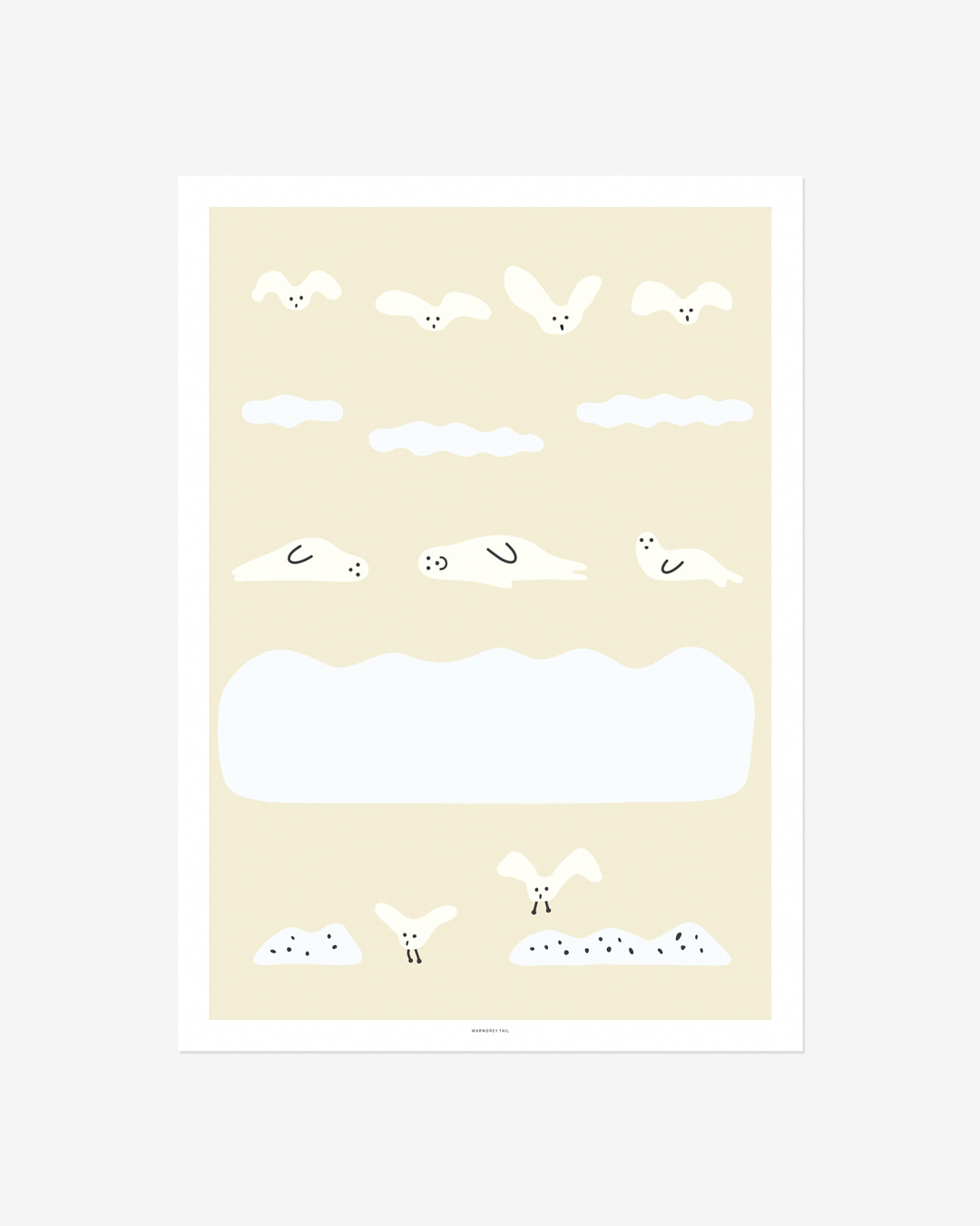SEAL &amp; SEAGULL POSTER