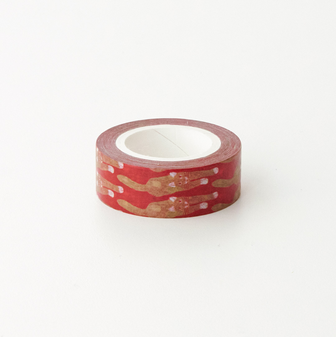 CAT COMING - RED MASKING TAPE