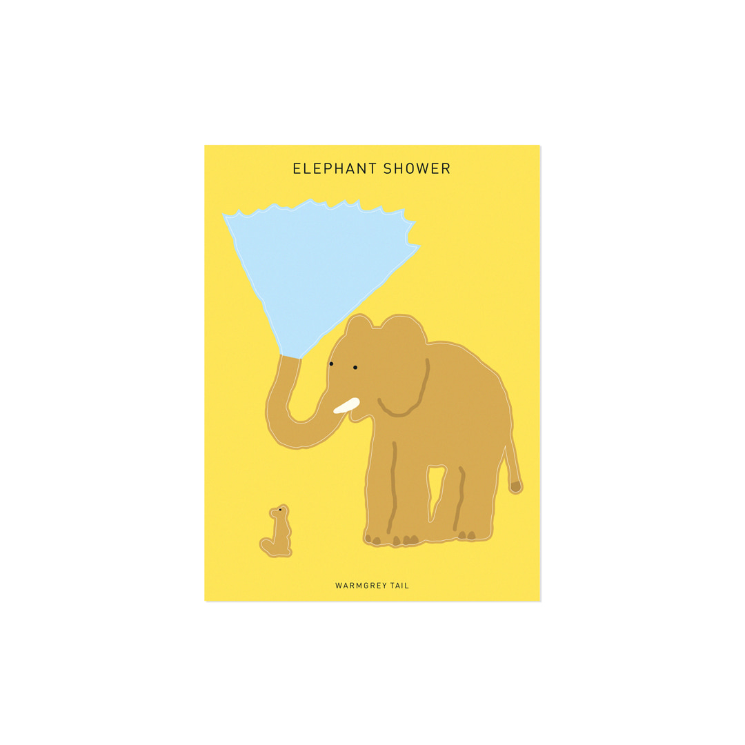 ELEPHANT SHOWER STICKER