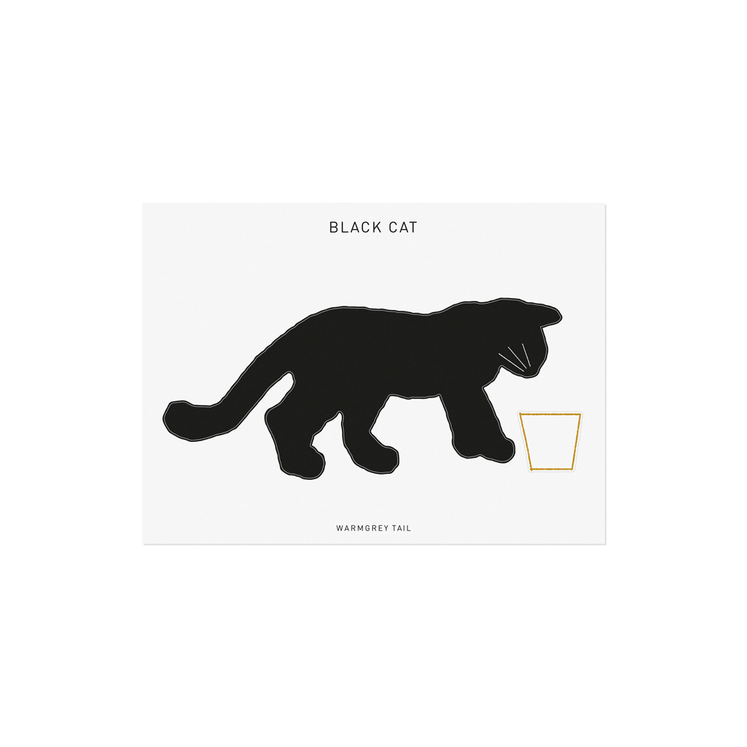 BLACK CAT STICKER